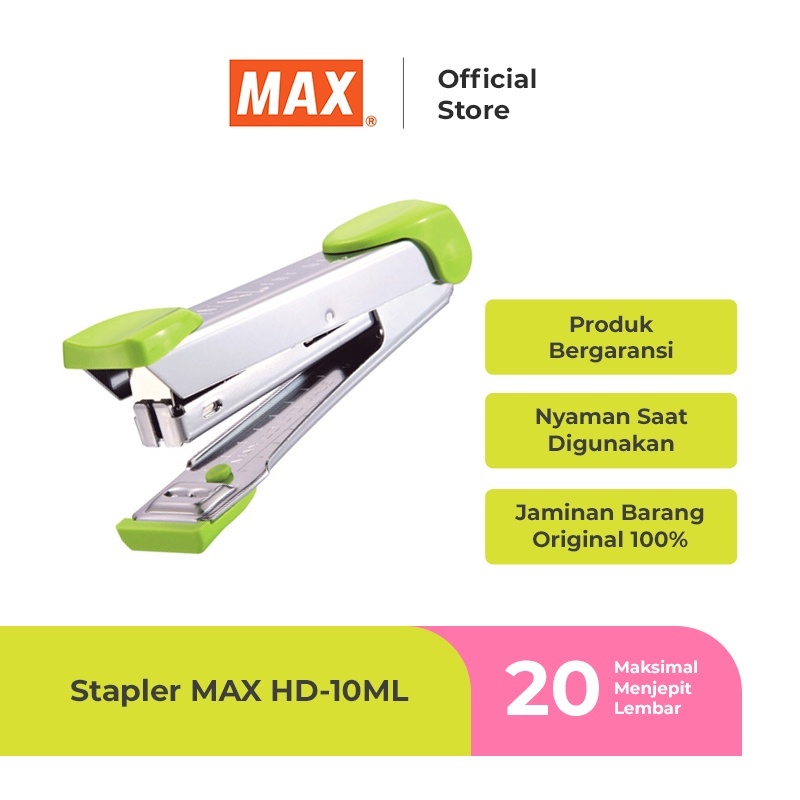 

Hekter Stapler Kecil HD-10ML Max Tokyo Design Jepretan Necis Pengokot