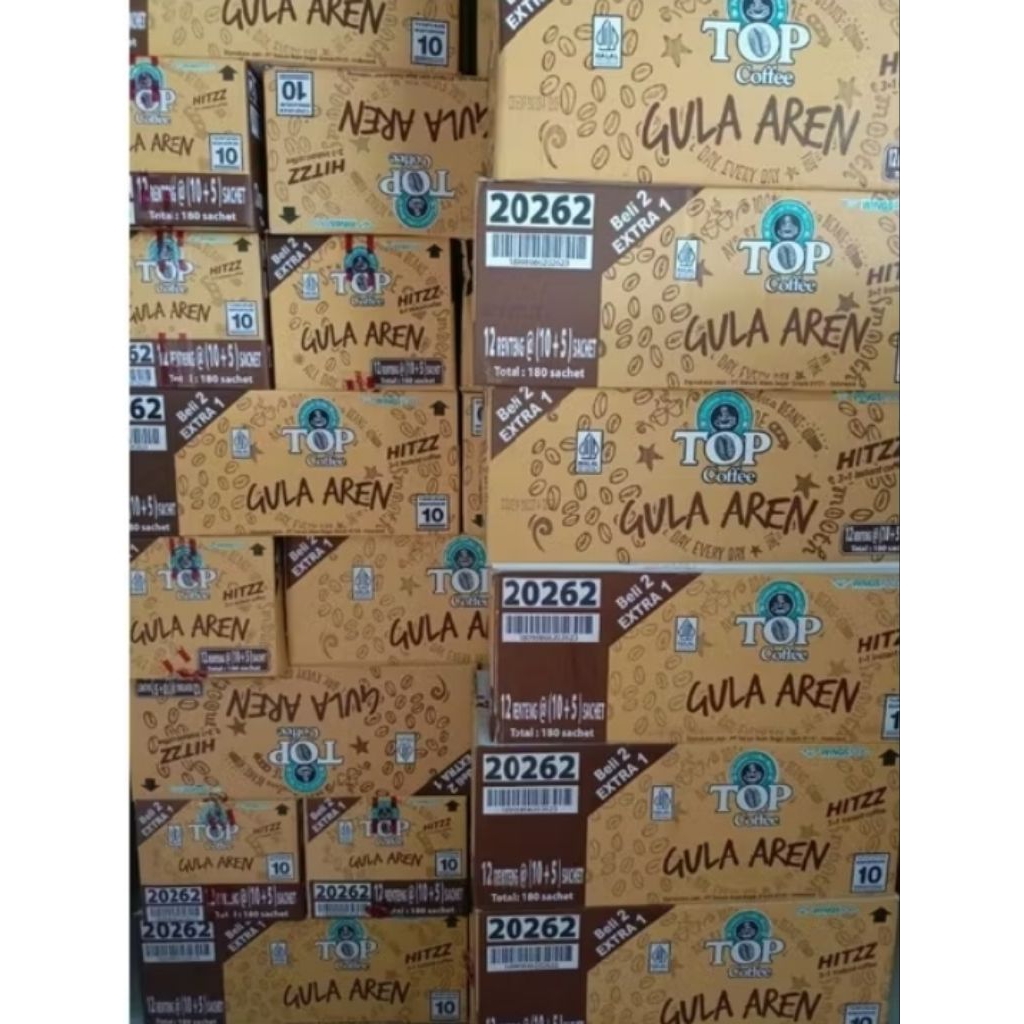 

Top Kopi Gula Aren 1 Dus isi 12 Renceng x 15 sachet @22g