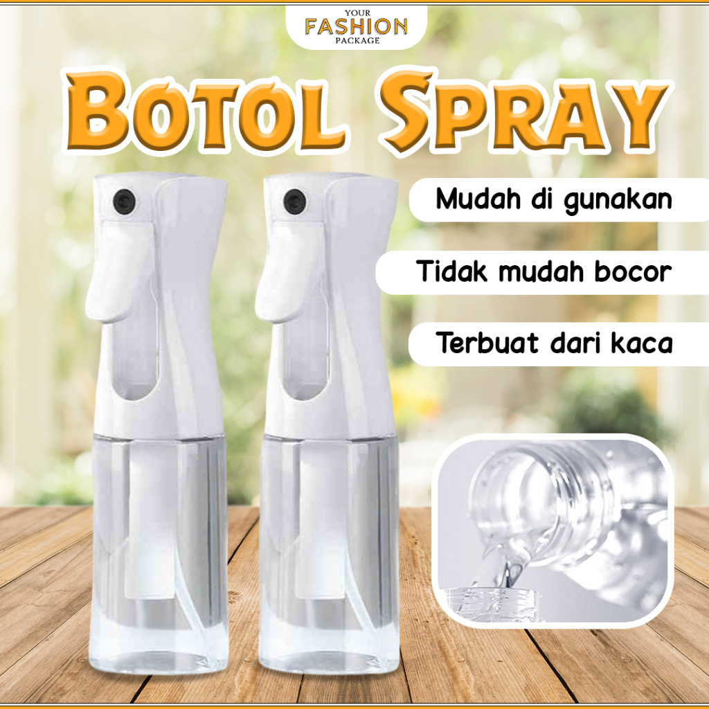 Botol Parfum Ruangan & Linen Spray Embun Kaca 220ml Botol Travel Semprotan Kispray Refill Alkohol De