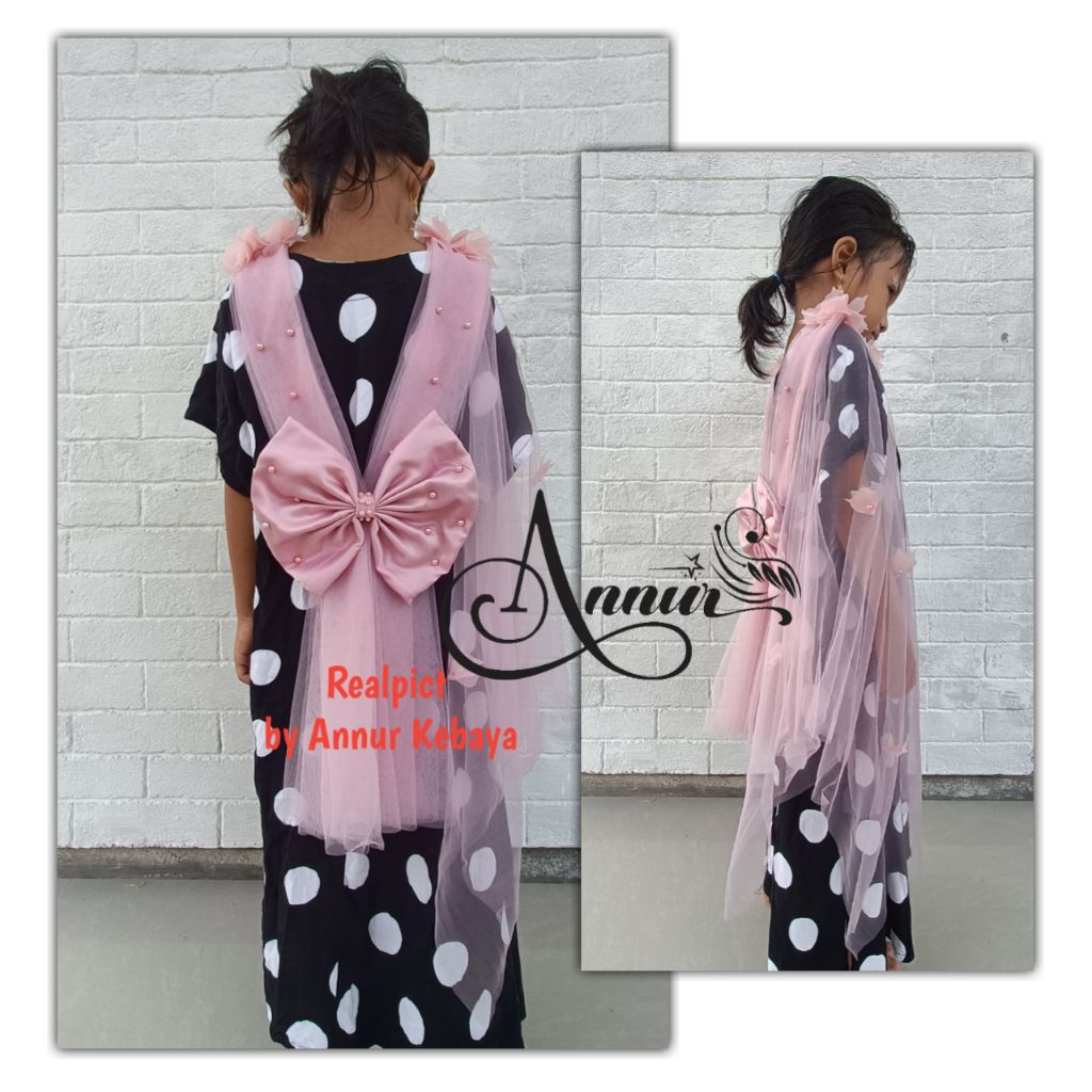 REALPICT 917 selendang anak pita anak selendang kebaya hiasan kebaya hiasan bahu variasi bahu draper