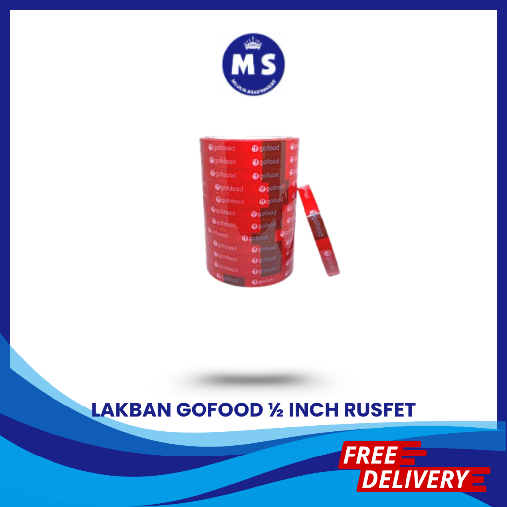 

LAKBAN OPP TAPE SOLASI RUSFET GO FOOD 45 UM X 12 MM X 50 Y
