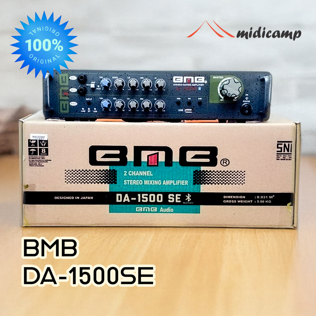 BMB DA-1500 SE BT Power Amplifier Mixer Karaoke Bluetooth DA1500SE DA1500 DA 1500 Aula Original