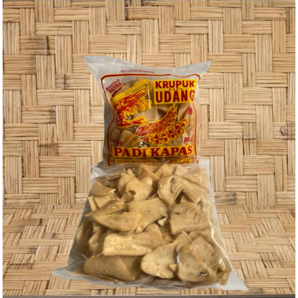 

kerupuk mentah udang sirian padi kapas