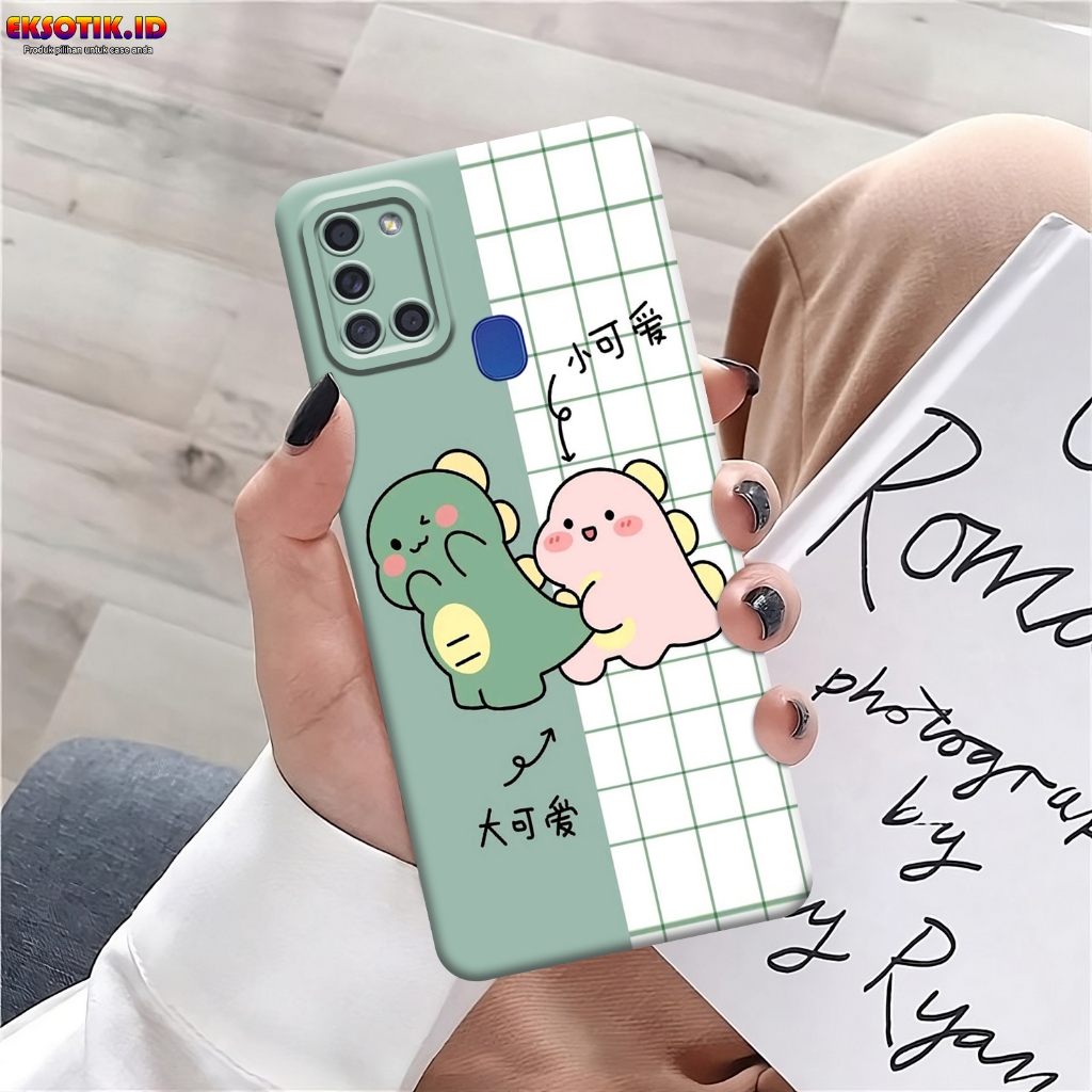 Case SAMSUNG A21S - Eksotik.id - Casing SAMSUNG A21S - Case CUTE DINO - Skin Handphone - Silikon SAM