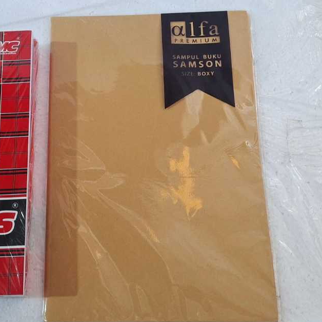 

Sampul Buku Tulis Polos Warna Coklat Isi 20 lembar Alfa Premium Samson