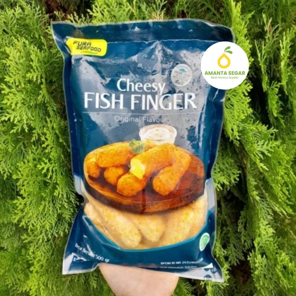 

Fish Finger Cheesy Naget Nugget Ikan Original Flavour Halal 500 Gram