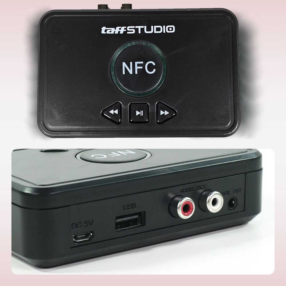 Audio Bluetooth 5.0 Receiver Adapter NFC RCA AUX