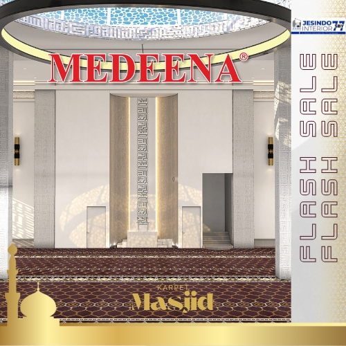 Karpet MASJID MEDENA MOTIF / TEBAL 8-10 CM / KARPET METERAN / KARPET SAJADAH MASJID.