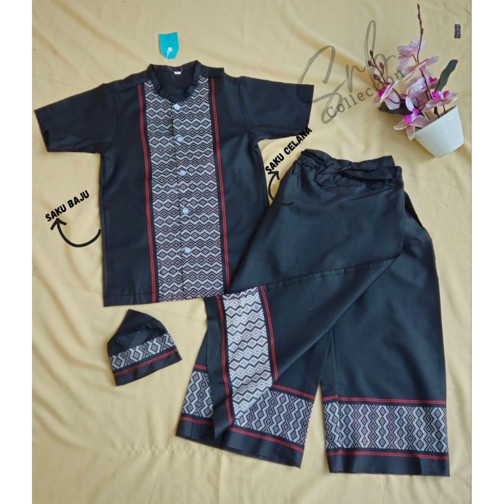 Sarkoci Anak / Baju Ngaji  Anak / Setelan Baju Muslim Anak