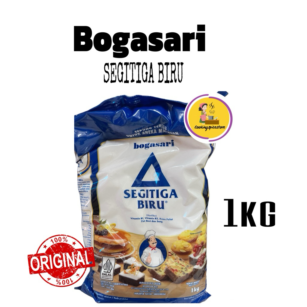 

✨ BOGASARI Tepung Terigu Segitiga Biru Premium 1 kg
