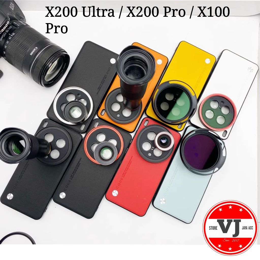 Case Kit Photography Vivo X200 Ultra / X200 Pro / X100 Pro 17mm - 67mm Model lens Ulir