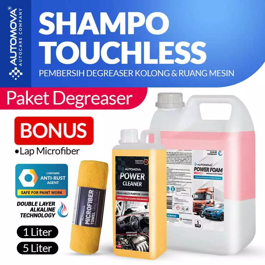 AUTOMOVA - Shampo Mobil Touchless Pembersih Mobil Motor Degreaser