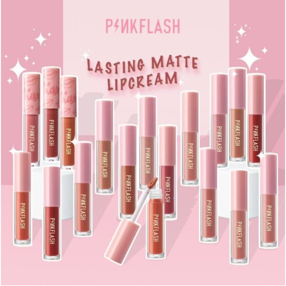 Lipstik Matte Anti Air PINKFLASH Lasting Matte Lipcream 2.3g