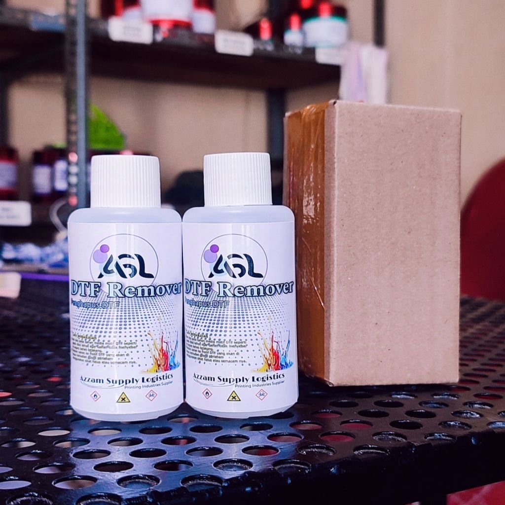 

DTF Remover 100 ml | pembersih Cat dan Tinta Sablon | Penghapus Sablon Kaos DTF Remover 100 ml | Pembersih Cat dan Tinta Sablon