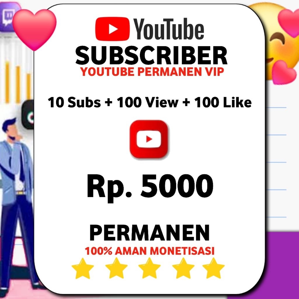 YOUTUBE SUBS NON DROP || LENGKAP SUBSCRIBE VIEW LIKE BERGARANSI