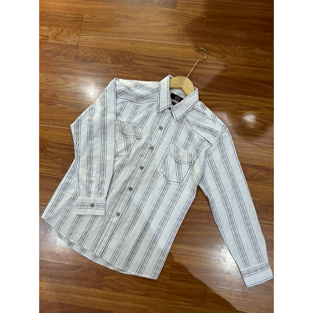 Plvd/Set pakai salt n pepper kemeja lengan panjang dan lengan pendek