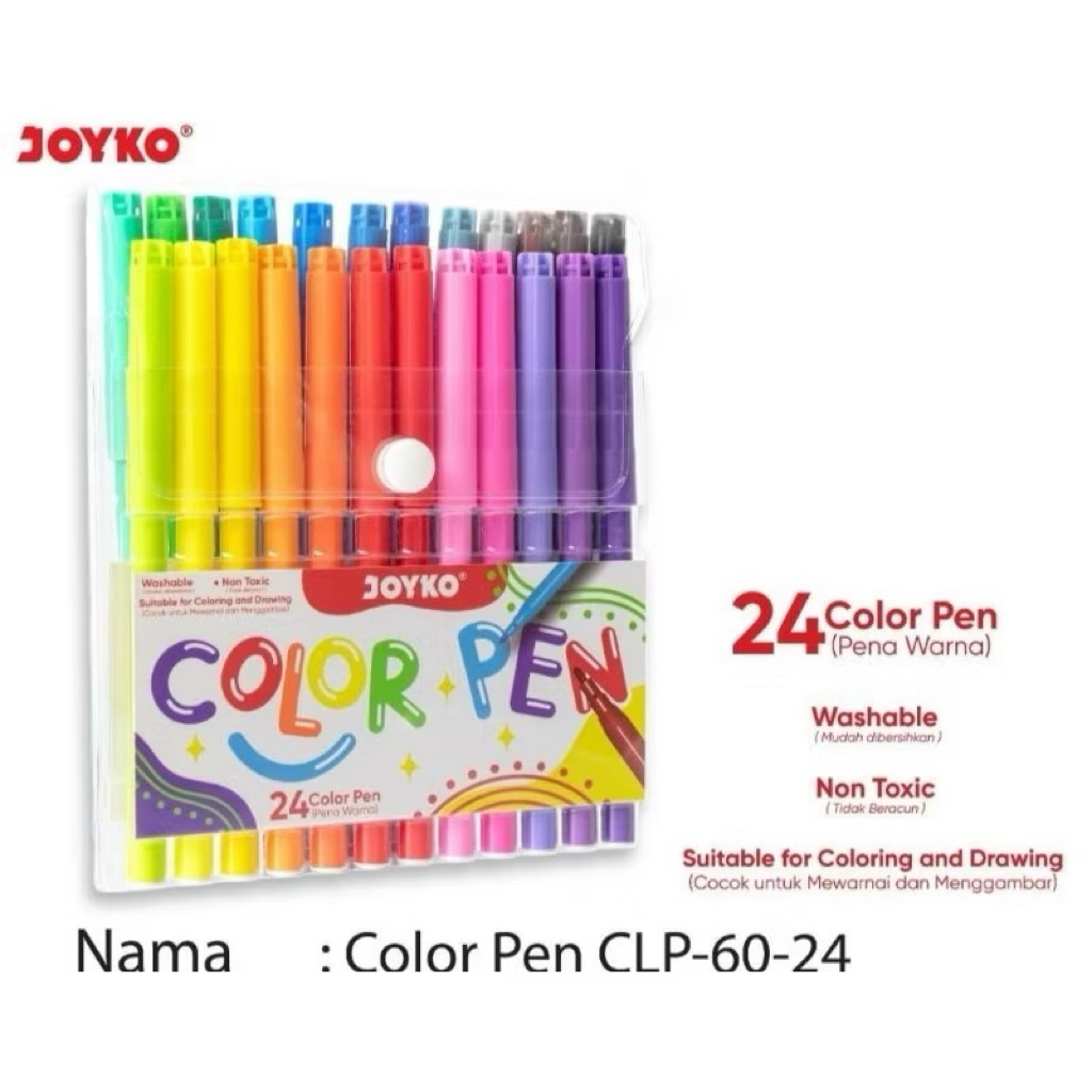 

Spidol 24 Joyko clp-60-24 (1set)
