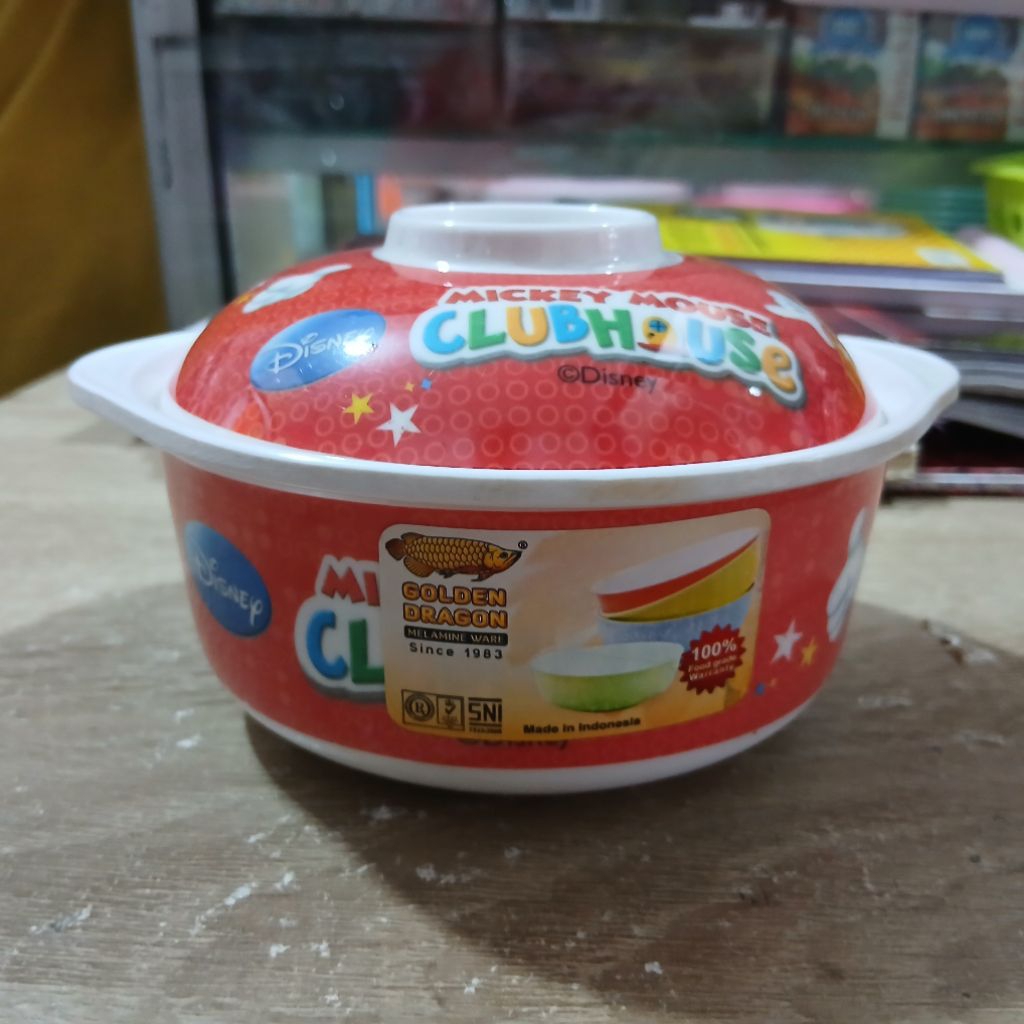 Mangkok anak mickey mouse Disney melamine Golden Dragon