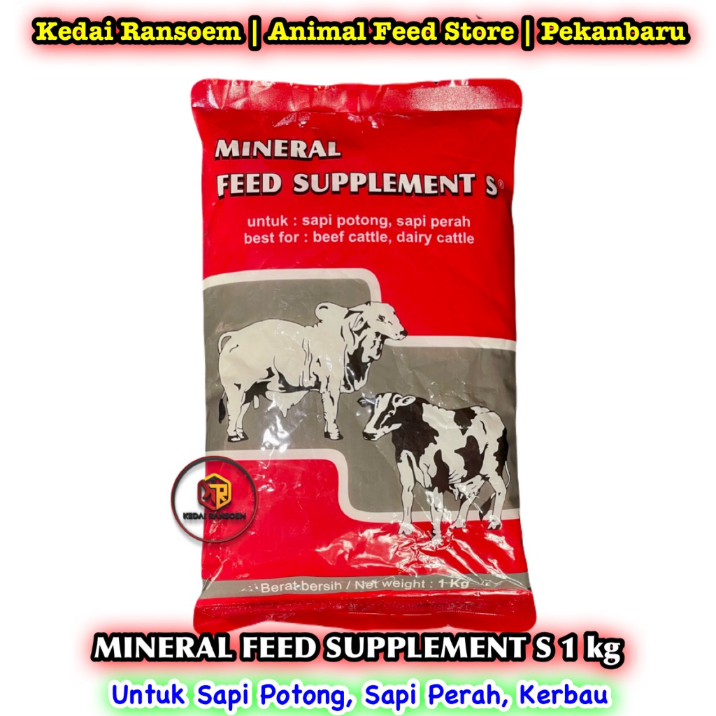 Mineral Feed Supplement S 1 kg | untuk Sapi Potong, Sapi Perah, Kerbau | Premix Sapi & Kerbau