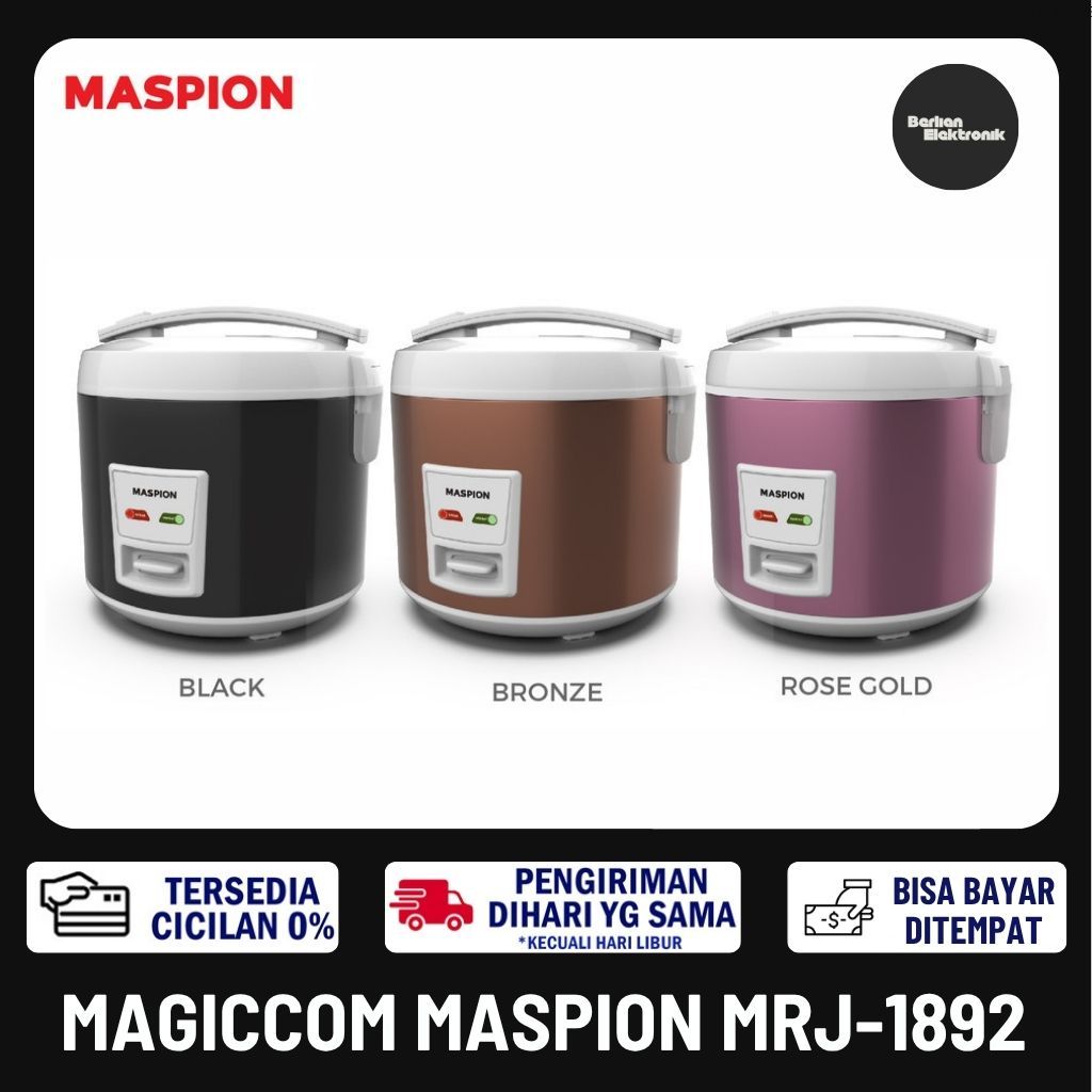 [COD READY] MAGICCOM RICE COOKER MASPION MRJ-1892 1.8 LITER PENANAK NASI MASPION MRJ1892 1.8 LITER R