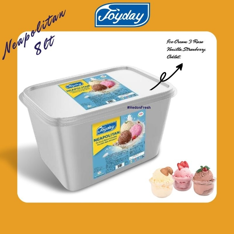 

Ice Cream 8 Liter Neopolitan Joyday Diamond Campina Aice