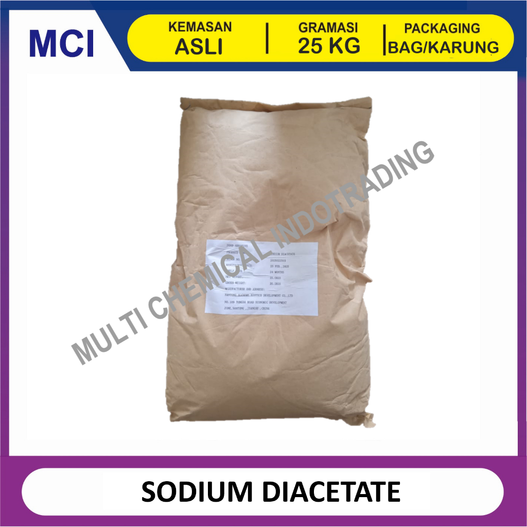 

SODIUM DIACETATE FOOD GRADE - 1 BAG 25 KG / NATRIUM DIASETAT