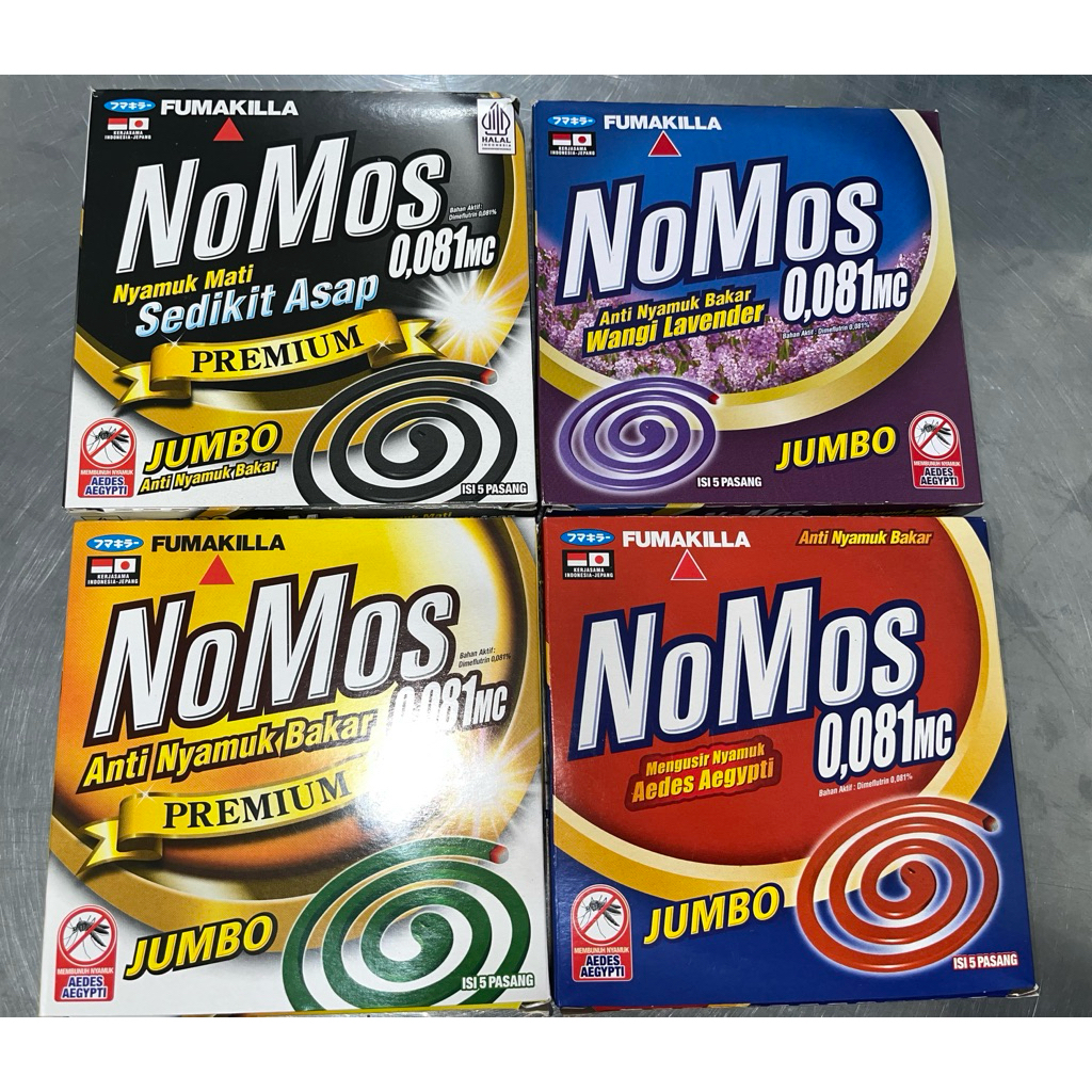OBAT NYAMUK BAKAR NoMos PREMIUM JUMBO 12JAM