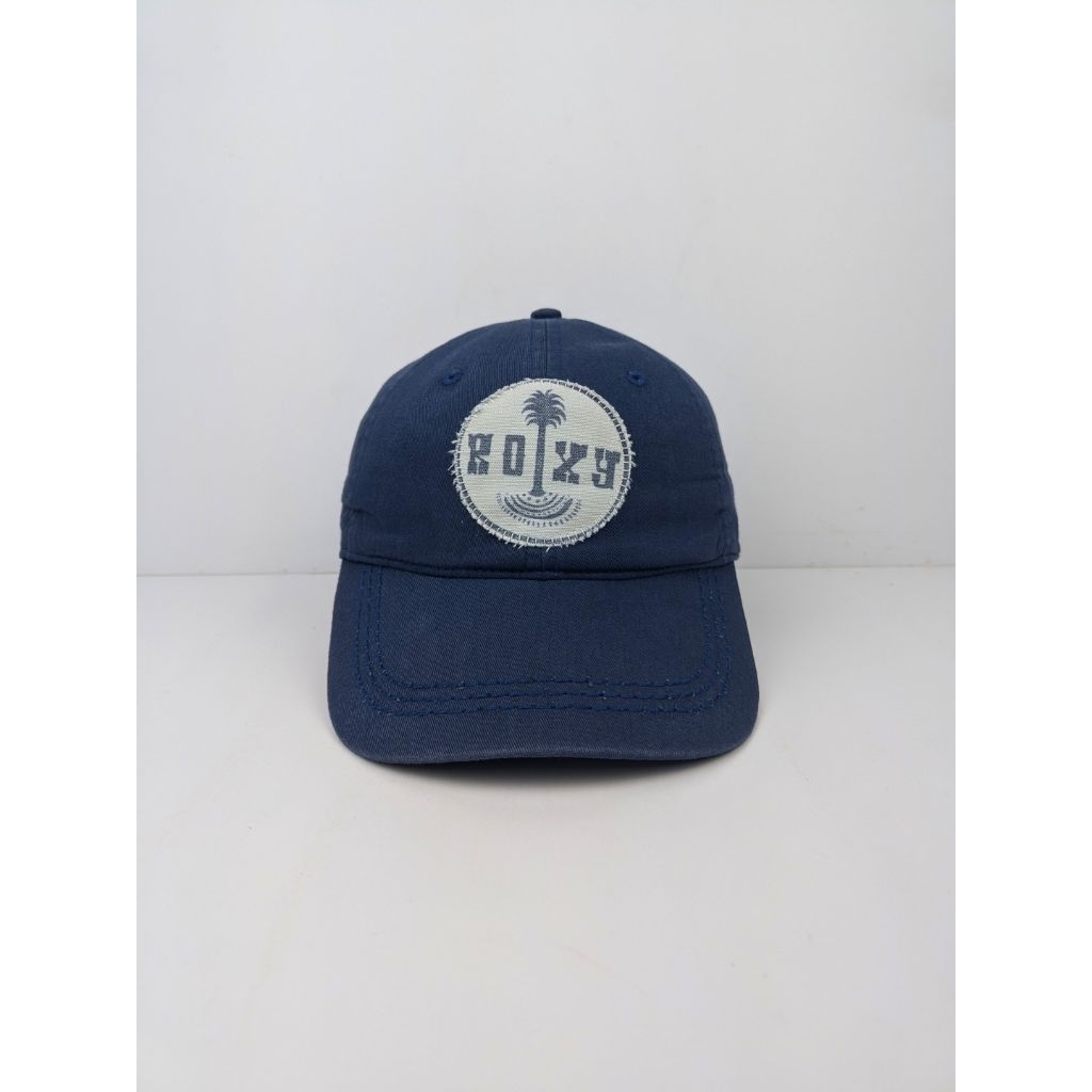 Topi Roxy Palm Logo Surf Cloth Quicksilver Billabong Rusty Blue White Simpel Skena