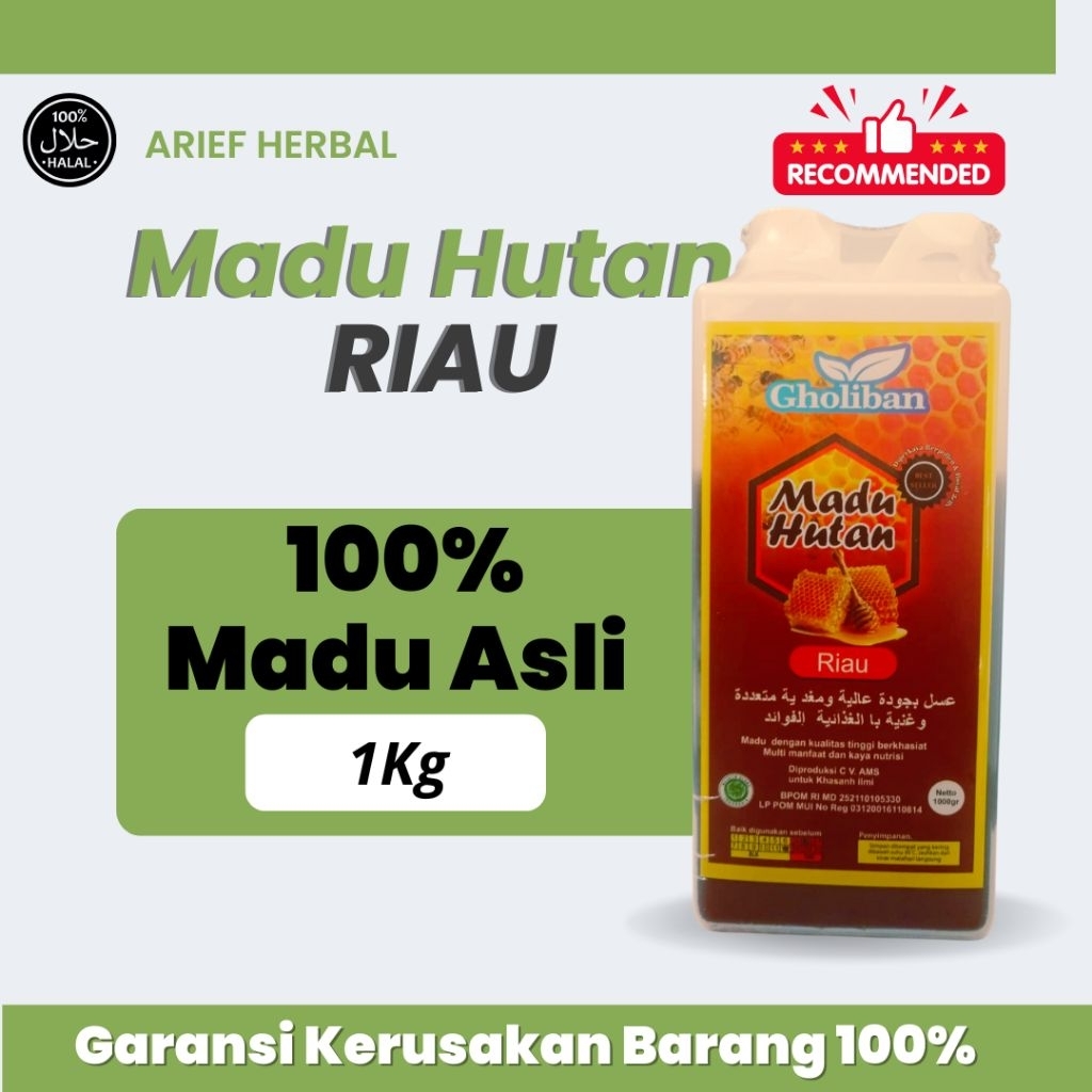 

Madu Hutan Riau Murni Gholiban asli 100% alami tanpa campuran original 500gr 1kg