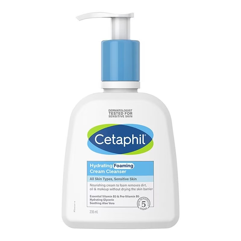 Cetaphil Hydrating Foaming Cream Cleanser 236ml / Cetaphil Hydrating Foaming Cream Cleaner Sensitivi