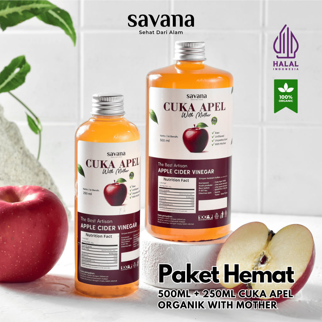 

Cuka Apel Organik - Paket Hemat Savana Sehat dari Alam