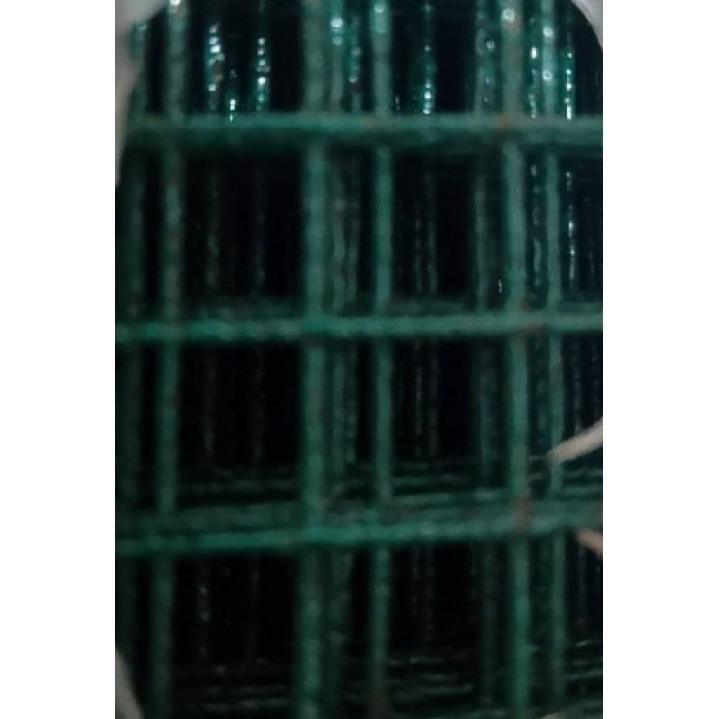 TERMURAH ORIGINAL KAWAT LOKET PVC RAM 1/2 1/4 PER ROLL / KAWAT KANDANG AYAM / KANDANG BURUNG/KAWAT R