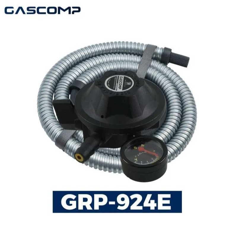 Selang Gas LPG Tabung Plus Regulator Komplit Siap Pakai Panjang 1.8M