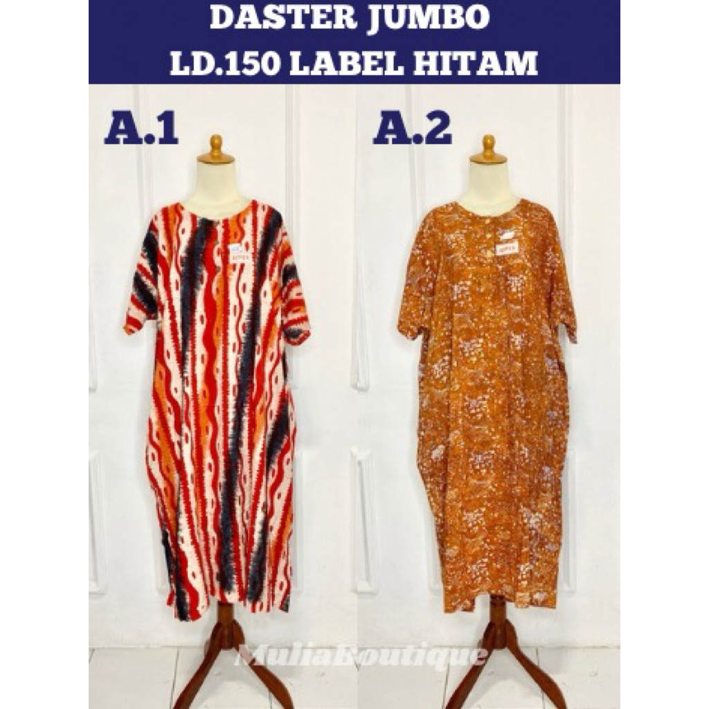 Daster Jumbo Kencana Ungu LD 150 | Label Hitam | Kencana Ungu Asli