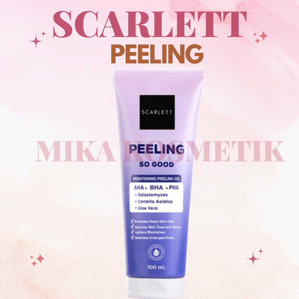 Scarlett Whitening Peeling Gel Peeling So Good - Serum Eksfoliasi Wajah untuk Mengangkat Sel Kulit M