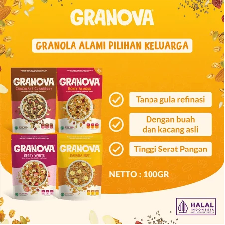 

#Grha Bhojana# Granola by GRANOVA 100gr