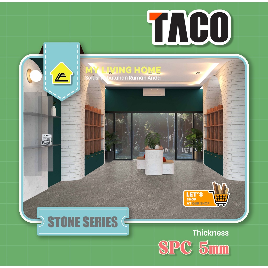 Lantai SPC TACO Stone 5mm | STONE SERIES