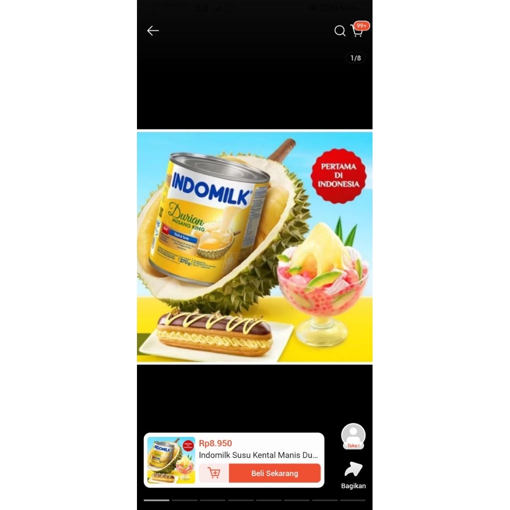 

indomilk rasa durian musang king