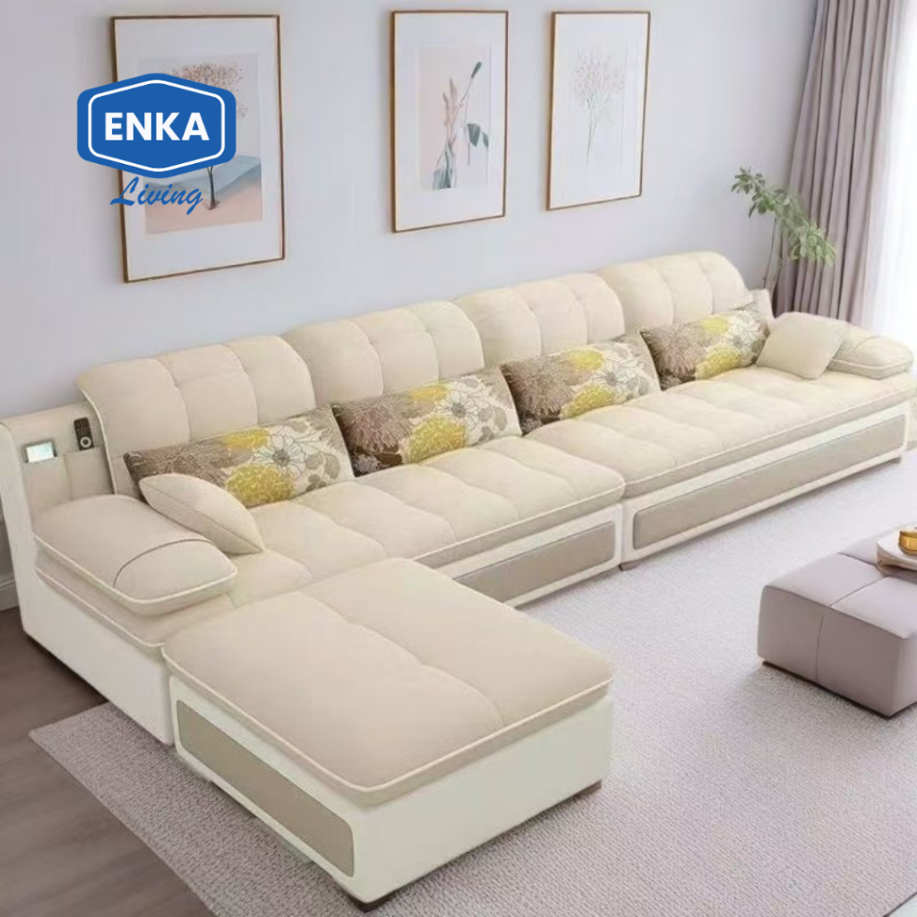 Gratis Ongkir Kursi Sofa Minimalis Ruang Tamu Model L Shape Desain Unik