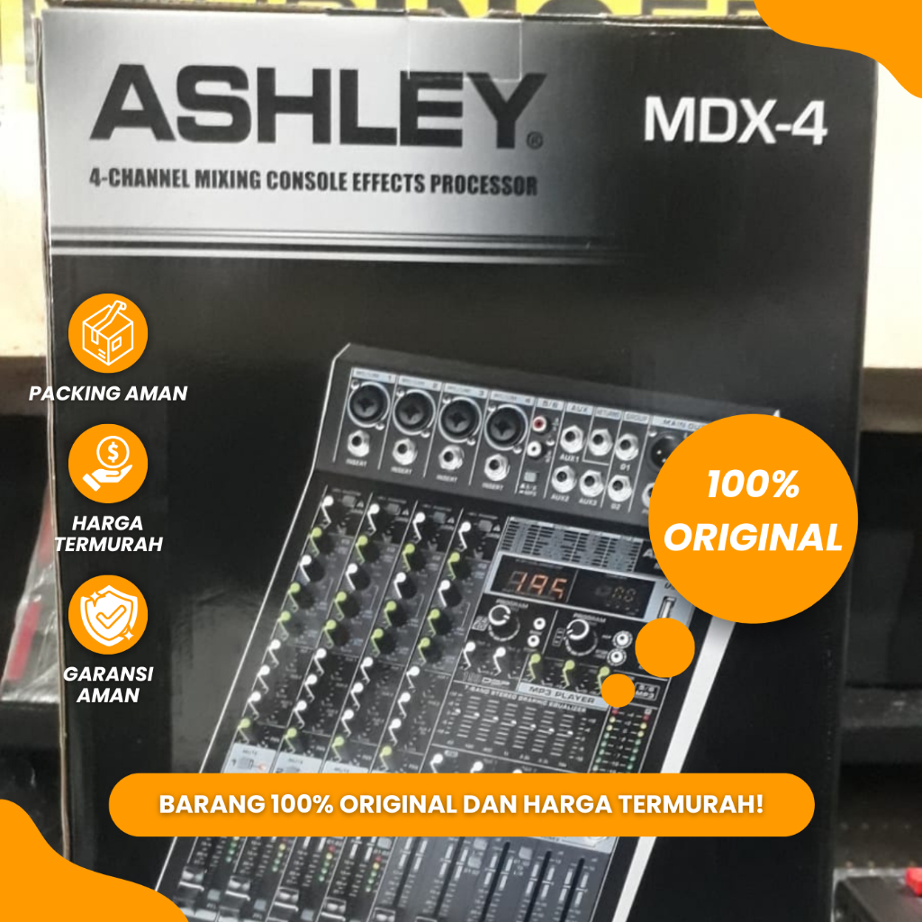 Mixer Ashley MDX 4 Mixer 4 Channel Ashley MDX 4 Original