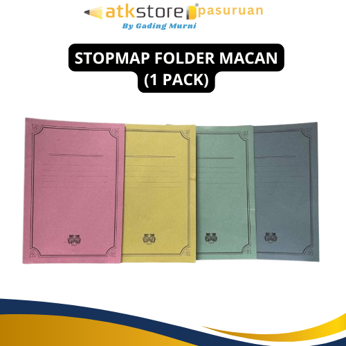 MACAN MAP KERTAS POLOS F4 FOLIO / STOPMAP KERTAS - 1 PACK ISI 50 PCS