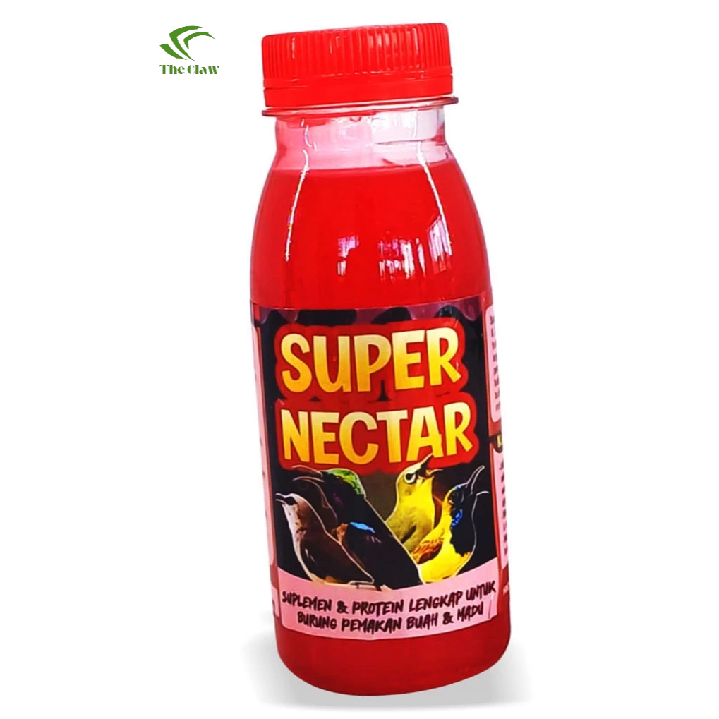 (The Claw) uper Nectar Nektar 150ml Vitamin Suplemen Protein Burung Sogon Konin Ninja Kolibri Trucuk