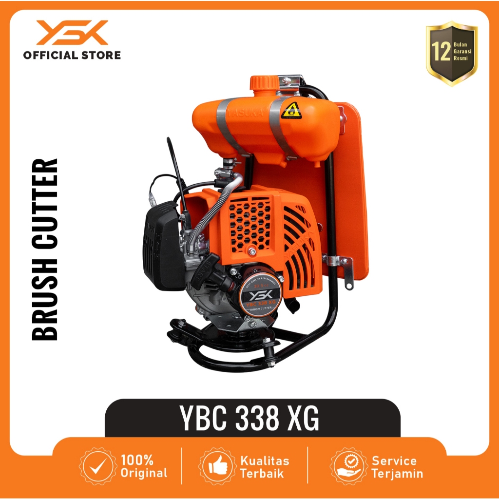Mesin Potong Rumput 2 Tak | Brush Cutter merk Yasuka YBC338 XG | BRUSH CUTTER YASUKA