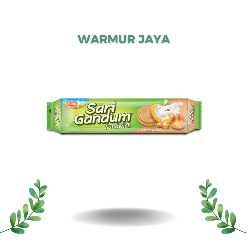 

ROMA SARI GANDUM biskuit sandwich peanut Butter 108 gr
