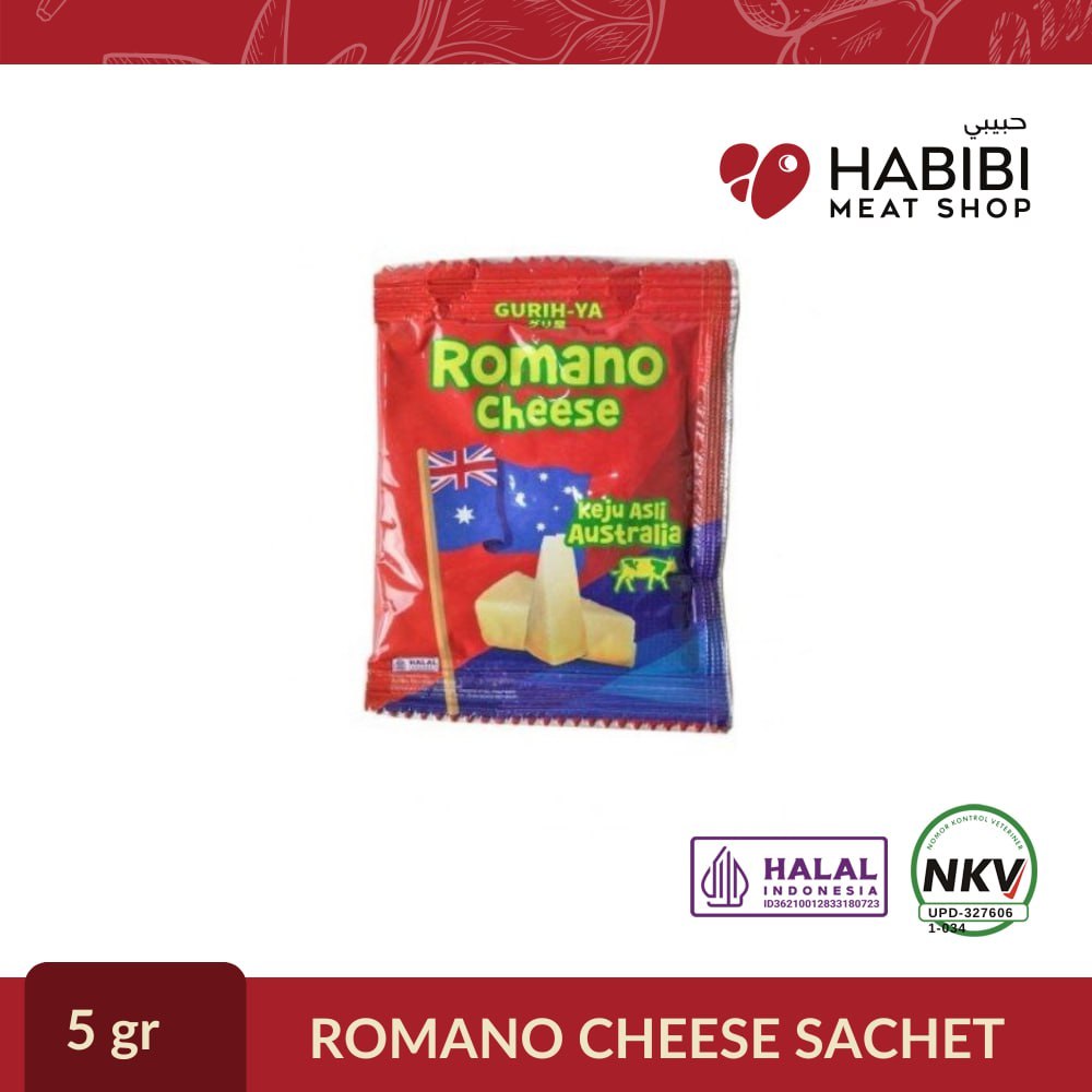 

GURIH-YA ROMANO CHEESE SACHET 5gr