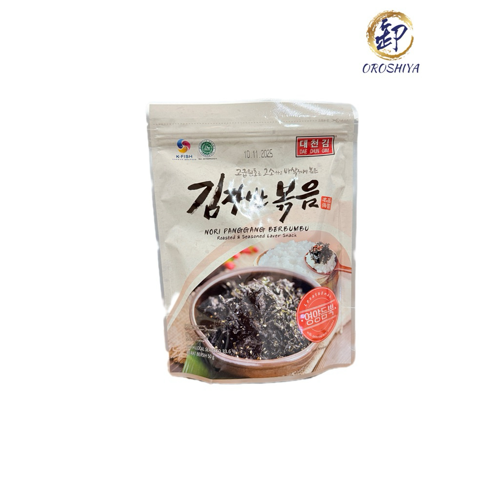 

Daechun Roasted & Seasoned Laver Snack 50gr