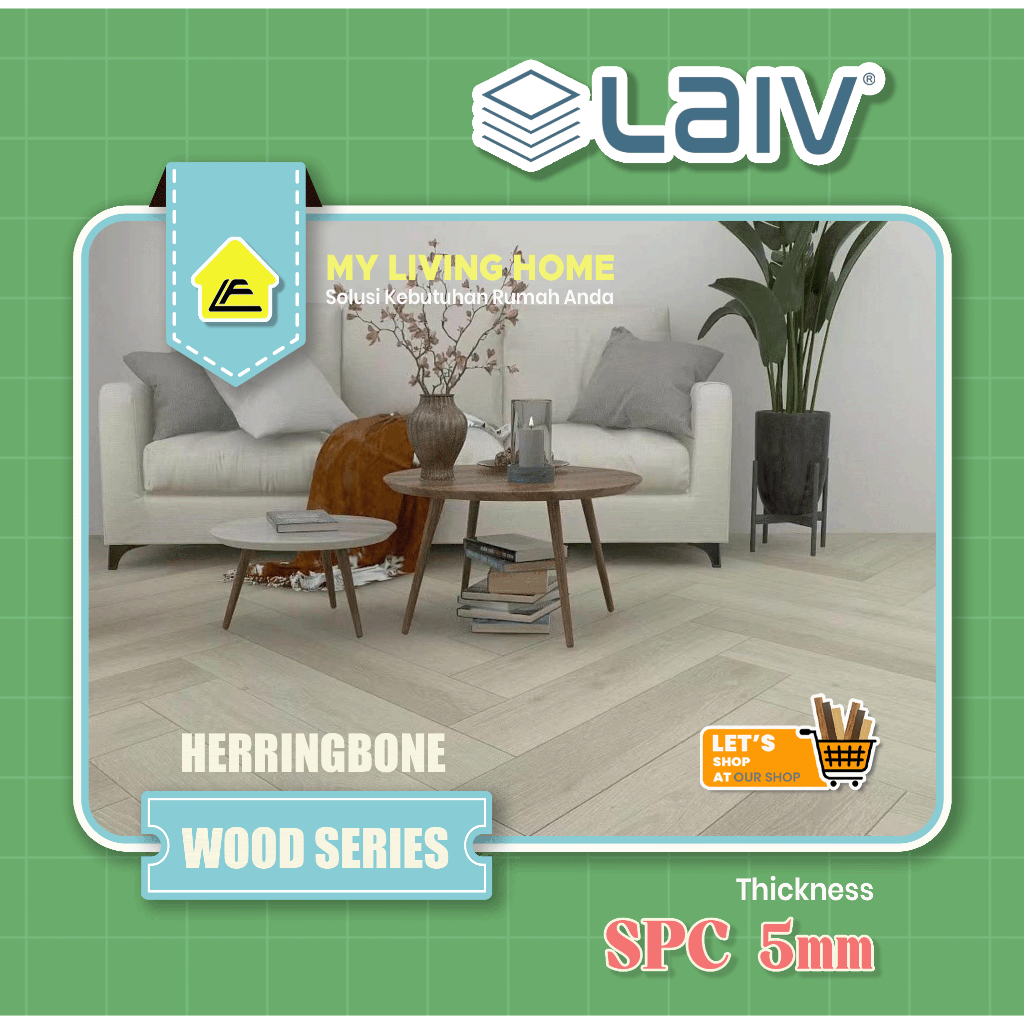 Lantai SPC LAIV Herringbone 5mm | HERRINGBONE SERIES