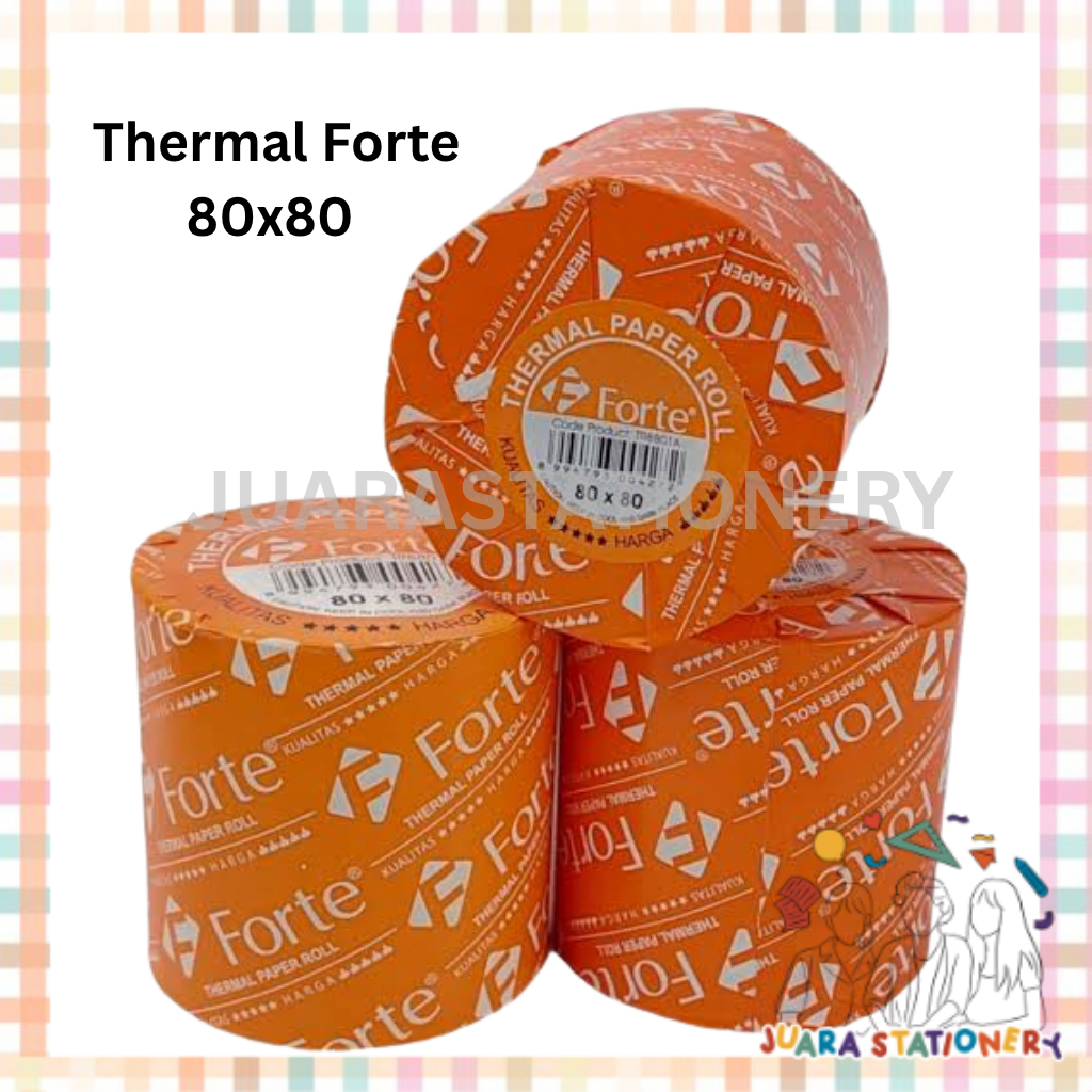 

(179) JUARASTATIONERY Struk Thermal Forte 80x80 / Kertas Printer Thermal