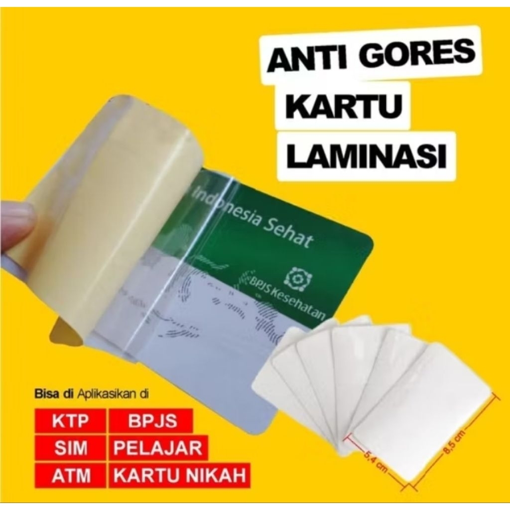 

STIKER ANTI GORES KTP STICKER ANTI GORES KTP