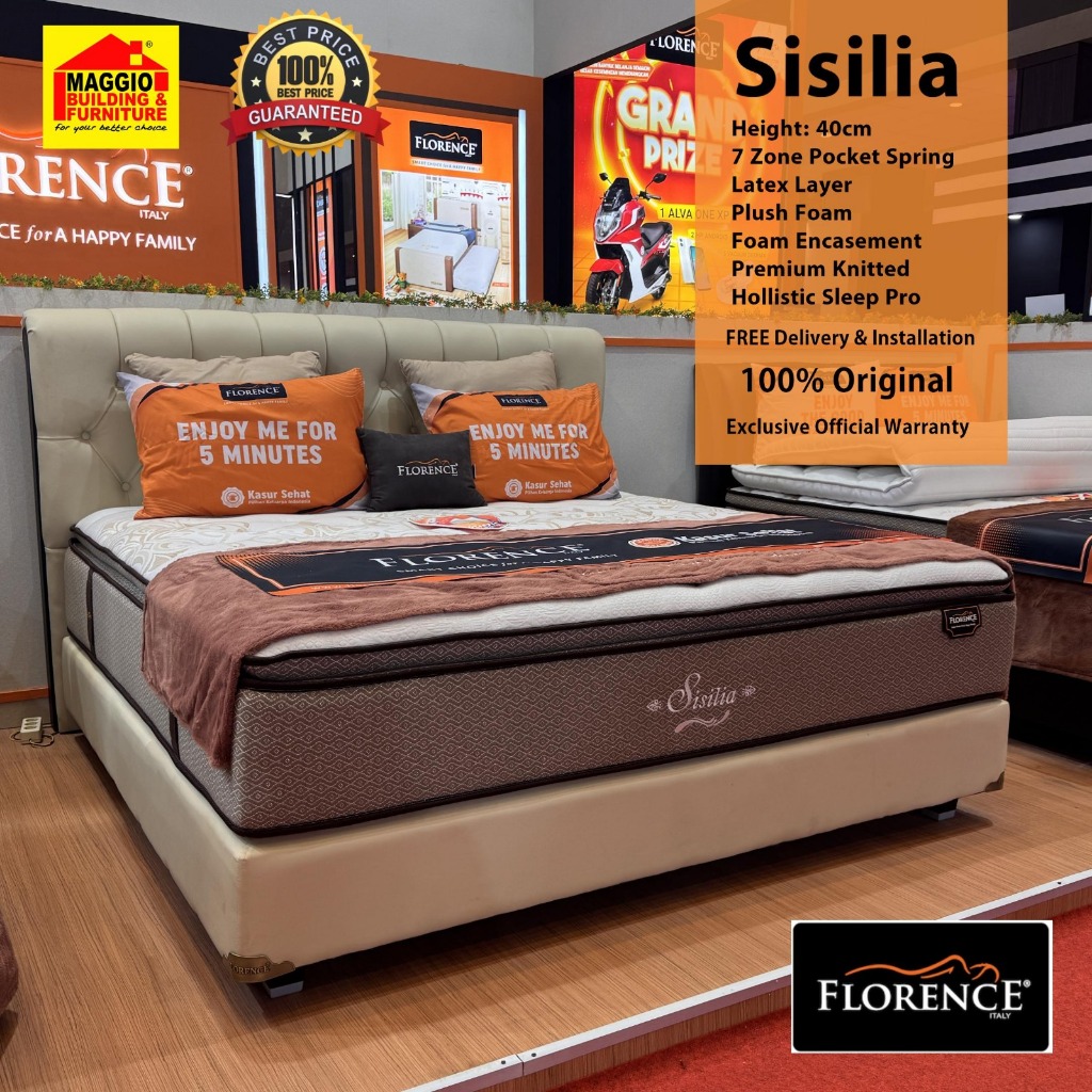 KASUR LATEX FLORENCE SISILIA - FLORENCE SPRINGBED